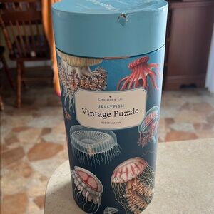 Cavallini & Co. Jellyfish Vintage Puzzle - Blue